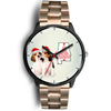 Beagle Dog On Christmas Alabama Wrist Watch