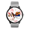 Beagle Dog On Christmas Arizona Wrist Watch