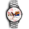 Beagle Dog On Christmas Arizona Wrist Watch