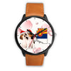 Beagle Dog On Christmas Arizona Wrist Watch