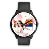 Beagle Dog On Christmas Arizona Wrist Watch