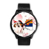 Beagle Dog On Christmas Arizona Wrist Watch