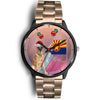 Belgian Malinois Dog On Christmas Arizona Wrist Watch