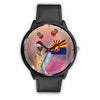 Belgian Malinois Dog On Christmas Arizona Wrist Watch