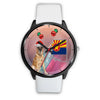 Belgian Malinois Dog On Christmas Arizona Wrist Watch