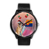 Belgian Malinois Dog On Christmas Arizona Wrist Watch