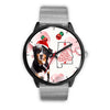 Bernese Mountain Dog On Christmas Alabama Wrist Watch