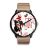 Bernese Mountain Dog On Christmas Alabama Wrist Watch