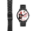 Bernese Mountain Dog On Christmas Alabama Wrist Watch