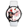 Bernese Mountain Dog On Christmas Alabama Wrist Watch