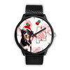 Bernese Mountain Dog On Christmas Alabama Wrist Watch