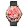 Bernese Mountain Dog On Christmas Alabama Golden Wrist Watch