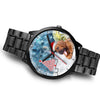 Bloodhound Dog On Christmas Alabama Wrist Watch