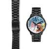 Bloodhound Dog On Christmas Alabama Wrist Watch