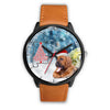 Bloodhound Dog On Christmas Alabama Wrist Watch