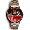 Burmese Cat Texas Christmas Special Wrist Watch