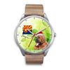 Bloodhound Dog On Christmas Arizona Wrist Watch