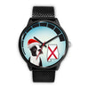 Boston Terrier On Christmas Alabama Wrist Watch