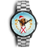 Boxer Dog On Christmas Alabama Wrist Watch