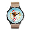 Boxer Dog On Christmas Alabama Wrist Watch