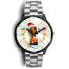 Boxer Dog On Christmas Arizona Wrist Watch