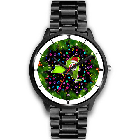 Dog Paws Print New York Christmas Special Wrist Watch