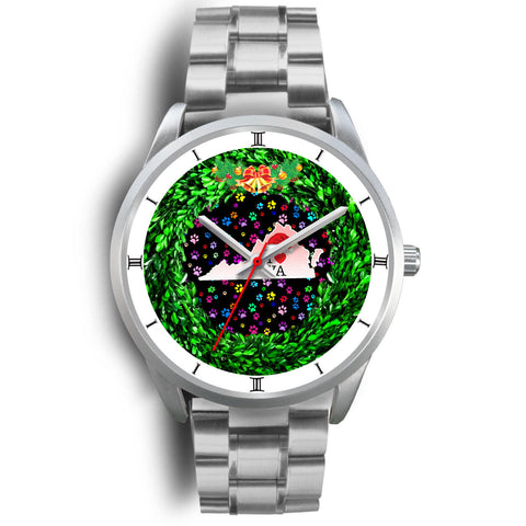 Dog Paws Print Virginia Christmas Special Wrist Watch