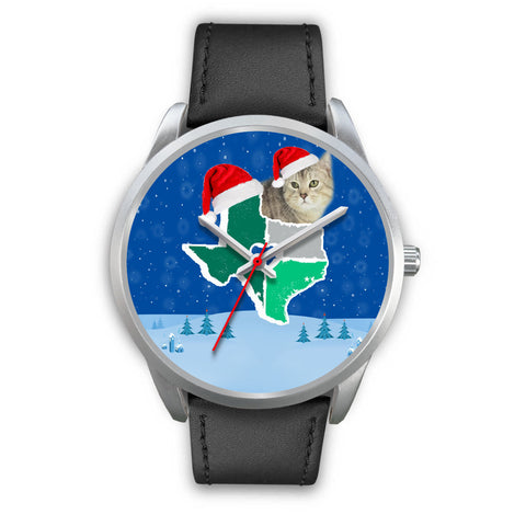 Manx cat Texas Christmas Special Wrist Watch