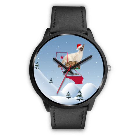 Balinese cat California Christmas Special Wrist Watch