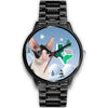 Cornish Rex Cat Texas Christmas Special Wrist Watch