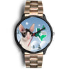 Cornish Rex Cat Texas Christmas Special Wrist Watch