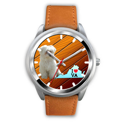 Lovely Maltese Dog Virginia Christmas Special Wrist Watch