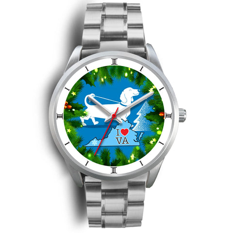 Dachshund Dog Art Virginia Christmas Special Wrist Watch