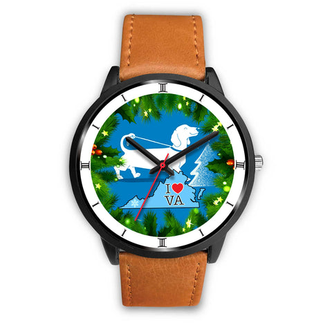 Amazing Dachshund Dog Art Virginia Christmas Special Wrist Watch