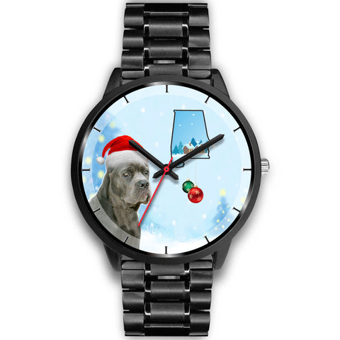 Cane Corso On Christmas Alabama Wrist Watch