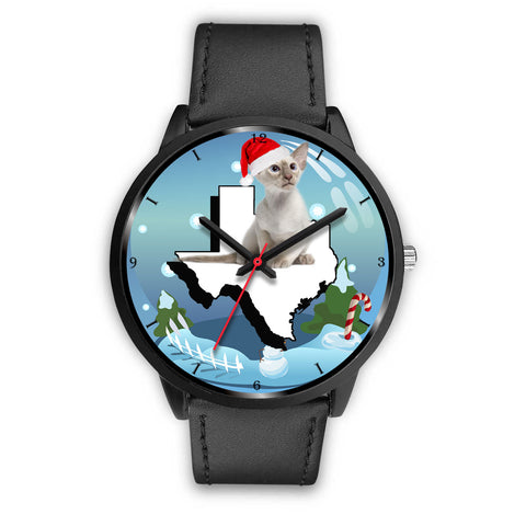 Oriental Shorthair Cat Texas Christmas Special Wrist Watch