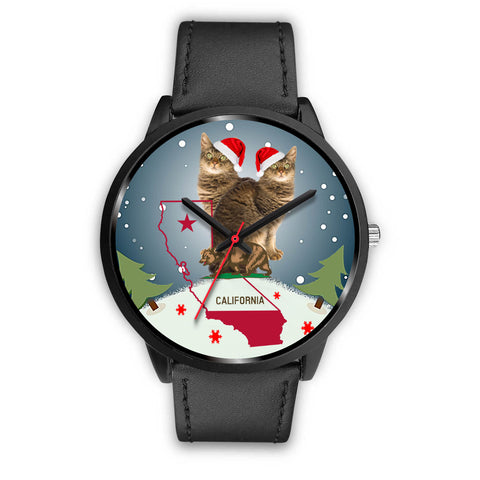 Laperm Cat California Christmas Special Wrist Watch