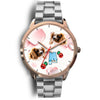 Cavalier King Charles Spaniel Alabama Christmas Golden Wrist Watch