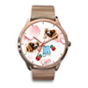 Cavalier King Charles Spaniel Alabama Christmas Golden Wrist Watch