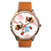 Cavalier King Charles Spaniel Alabama Christmas Golden Wrist Watch