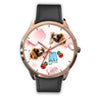 Cavalier King Charles Spaniel Alabama Christmas Golden Wrist Watch