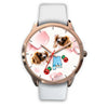 Cavalier King Charles Spaniel Alabama Christmas Golden Wrist Watch