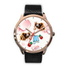 Cavalier King Charles Spaniel Alabama Christmas Golden Wrist Watch