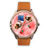 Cavalier King Charles Spaniel Arizona Christmas Golden Wrist Watch