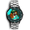 Rough Collie Dog Art Virginia Christmas Special Wrist Watch