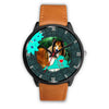 Rough Collie Dog Art Virginia Christmas Special Wrist Watch