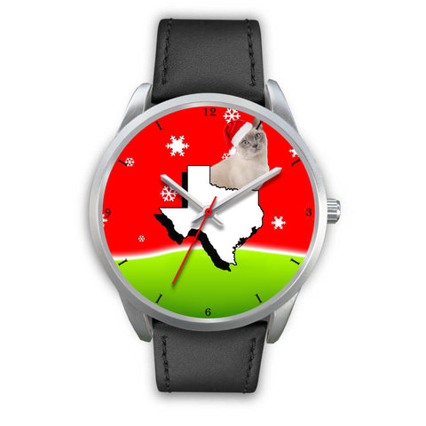 Tonkinese Cat Texas Christmas Special Wrist Watch