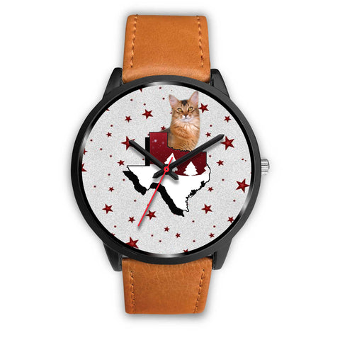Somali Cat Texas Christmas Special Wrist Watch
