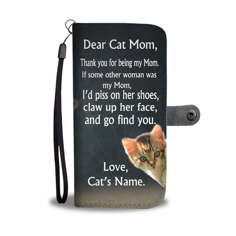 Cat Print Wallet Case For Cat Mom