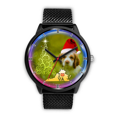 LovelyCocker Spaniel Dog Virginia Christmas Special Wrist Watch